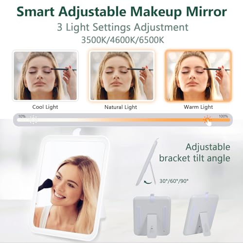 Geryuaeg Travel Makeup Bag With Mirror Of Led Lighted thumb #1