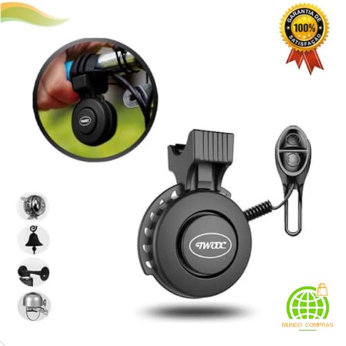 Buzina De Bicicleta Elétrica Recarregável 4 Modos a Prova D´água Bike Mtb Mundo Compras