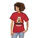 Lama Cat Funny T-Shirt - Cute Grumpy Cat Yoga Shirt for Men and Women - Sarcastic Mindfulness Gift - IPL Red