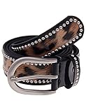 ACCESSOIRE: Als Eyecatcher peppt der Gürtel mit seiner auffälligen Lackoptik und dem Animalprint Ihr Outfit auf. In der Taille oder auf Hüfthöhe getragen, harmoniert er perfekt mit schicken Klamotten oder zur lässiger Jeans.