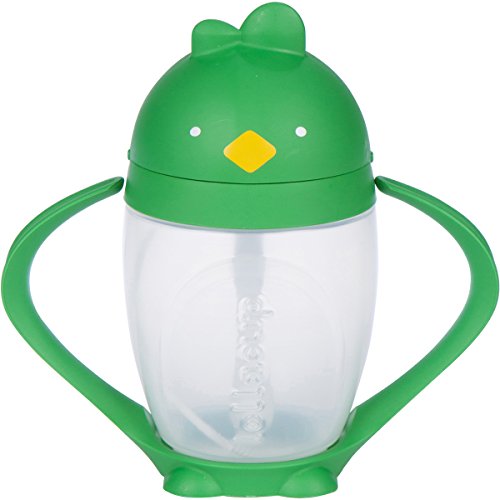 Lollaland Weighted Straw Sippy Cup for Baby: Lollacup - Transition Kids, Infant & Toddler Sippy Cup (6 months - 9 months) | Shark Tank Products | Lollacup (Good Green)