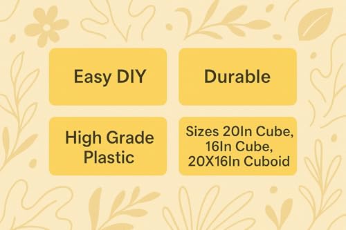 Image of White DIY Mandap Tent Frame, Decorative Stand for Ganesh Chaturthi, Pooja Festivals, Home Decor (16Inches Cube)