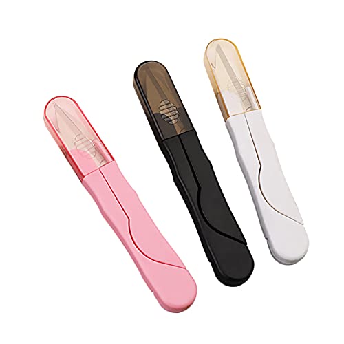 Fyfjur 3 Stück Scheren zum Nähen, Fadenschneider, Schere Nähen, stoffschere klein, Trimmschere mit Sicherheitsabdeckung für Stich, ideal zum Angeln, Kleidung Stickerei Handwerk, Heimwerkerbedarf