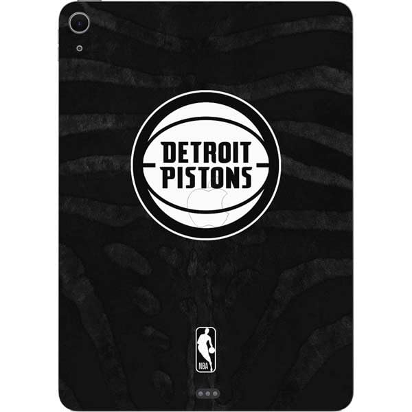Skinit Decal Tablet Skin Compatible with iPad Air 11in (2024-2025) - Officially Licensed NBA Detroit Pistons Black Animal Print Design