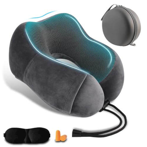 Almohada espuma viscoelástica para cuello H-Shape miniatura 1