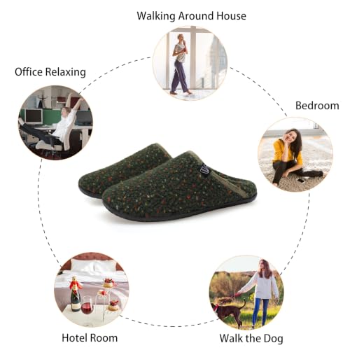 Image of Spesoul Fuzzy House Slippers for Women Men Indoor Closed Back Lightweight Cozy Faux Furry Lining Barefoot House Shoes Slipper Socks for Bedroom Home Office Yoga Outdoor Walking Shoes