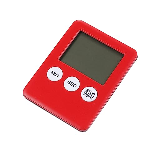 Mikinona 2 Piezas Temporizador De Cocina para Cocinar Temporizadores Temporizador Electronico Temporizantes De La Cocina Temporizadores De Aula para Profesores Cronómetro Digital Rojo