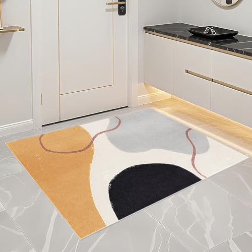 Tapis d'entrée intérieur 90x190cm lavable et résistant aux passages