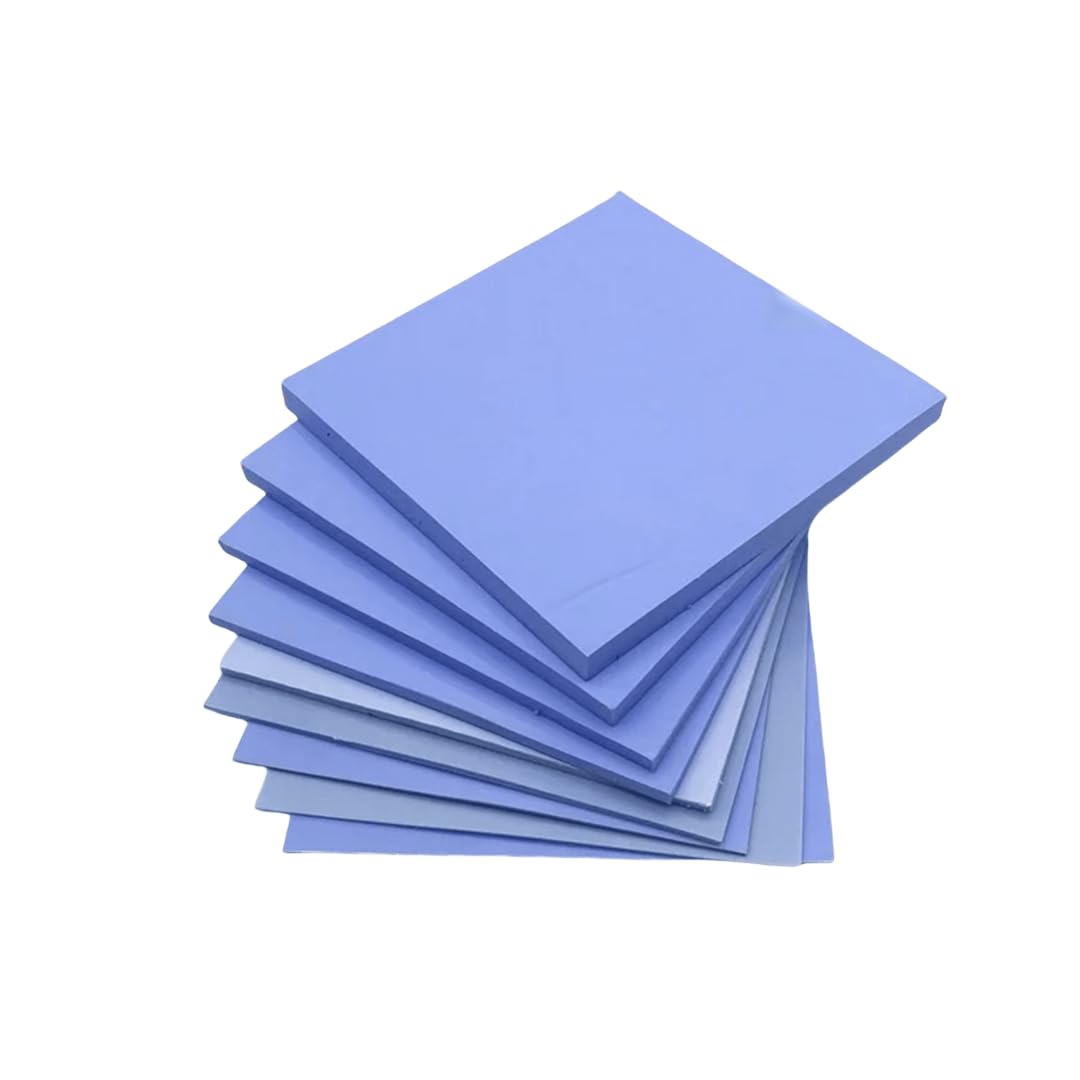 Arkusz silikonowy o wysokiej przewodności cieplnej - 200 mm x 400 mm uszczelka ze smaru termicznego do elektroniki(Blue,8.0mm - 5W)