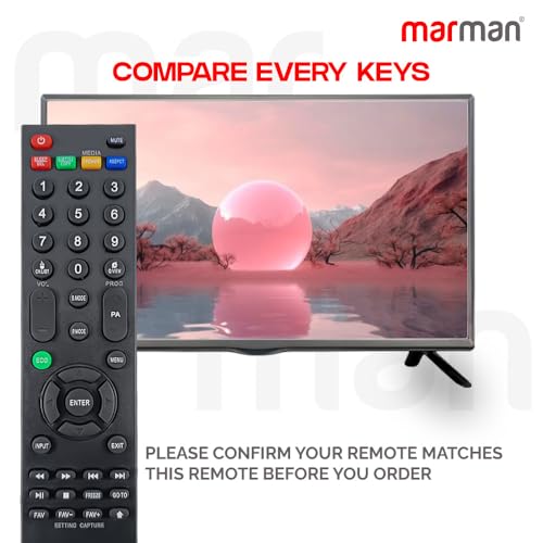 Image of marman Compatible with Thomson Tv Remote Control Suitable for Smart LED LCD Television Without Voice Command and Google Assistant - Match All Keys that Exactly Same with Existing Model !