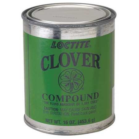 CLOVER Silicon Carbide Grease Mix, 1 lb., 320 Grit, 1A, Gray, Can, Lapping, Honing, Grinding, Mechanical Use, 1 Pound
