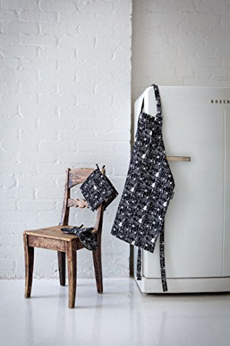 Finlayson Comic Moominmamma Oven Glove 15 x 30 cm, Cotton, Black, 30 x 15 x 22 cm