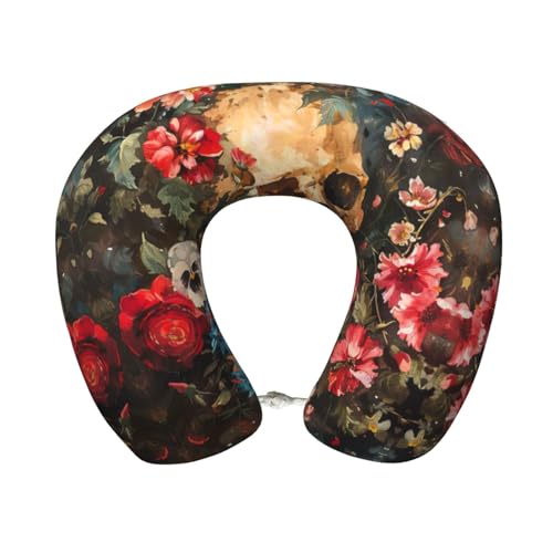 Almohada de espuma viscoelástica para viaje cuello U miniatura 1