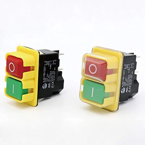 Kedu MML-JIHGOY2716 Kjd17B 120V/16A 4 Pins Industrial Electromagnetic Switch Waterproof On Off Push Button Switches thumb #4