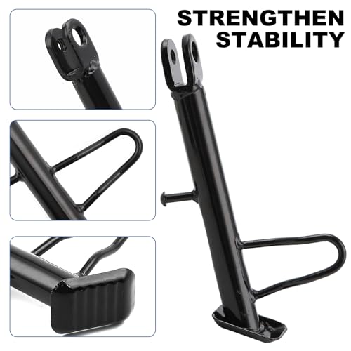 Image of Mokuo Dirt Bike Stand,Motorcycle Kickstand, Scooter Mopeds Side Stand in Iron Material Compatible with Most Dirt Pit Bike Scooter Mini Bike, Height of 21cm Above Ground