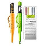 Pica Bestseller-Set I Profi-Markierwerkzeug-Set bestehend aus Pica Dry 3030 Tieflochmarker, passenden Ersatzminen 4020 (rot, gelb, grafit) und Pica Ink schwarz I robust und nachfüllbar
