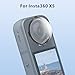 ULYVU 4-in-1 Accessories Kit for Insta360 X5, Including Insta 360 X5 Premium Lens Guard, Carrying Case, 2 Pack of Tempered Glass Film Screen Protector (Optical Glass)