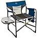 Timber Ridge Director's Chair Oversize Portable Folding Support 300lbs Utility Lightweight for Camping Breathable Mesh Back with Side Storage Bag,Side Table