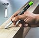 Pica BIG Dry Zimmermannsbleistift nachfüllbar I Strapazierfähiger Tieflochmarker I Druckmechanik Stift mit Minenvorschub I Bohrlochmarker mit Minenschärfer I Bleistift Baustelle mit 2x5mm Minen