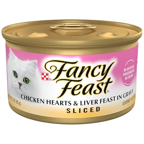 Purina Fancy Feast Sliced Chicken Hearts & Liver in Gravy Cover