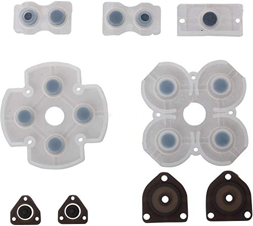 For Sony Playstation 4 Ps4 For Dualshock 4 L1 R1 L2 R2 Trigger Springs Buttons + 2 Joystick Thumb Sticks + 2 Joystick Silicone Caps + 2 Springs + 1 Screwdriver + 1 Set Silicone Conductive Rubber Pads #TOP1