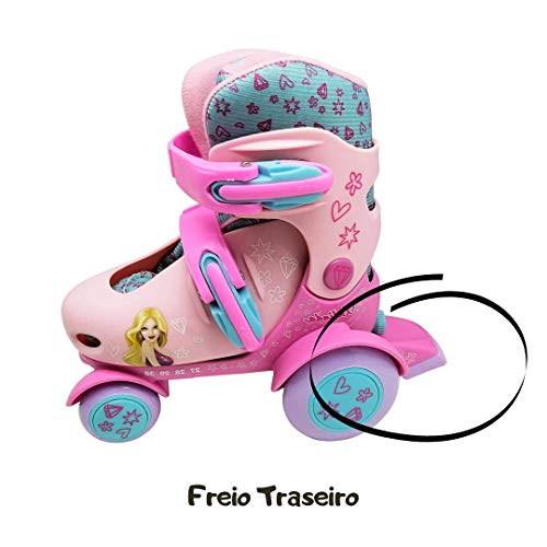PATINS INFANTIL 4 RODAS ROLLER TAMANHO AJUSTAVEL 27 AO 30 BELINDA