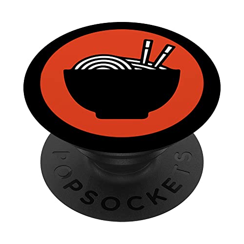 Ramen Noodles Lovers d'inspiration minimaliste japonaise PopSockets PopGrip Interchangeable Cover