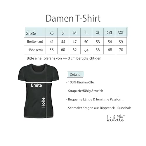 Kiddle-Design Personalisierte Hundemama T-Shirt | Geschenk für Stolze Hundebesitzerin | Für Hundeliebhaber Dog Dad mit Haustier | Mit Name & Spruch L