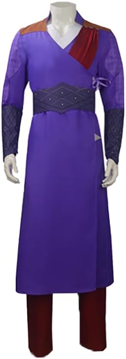 MZXDYGale Cosplay Costume, BG3 Gale Purple Robe Outfit for Halloween