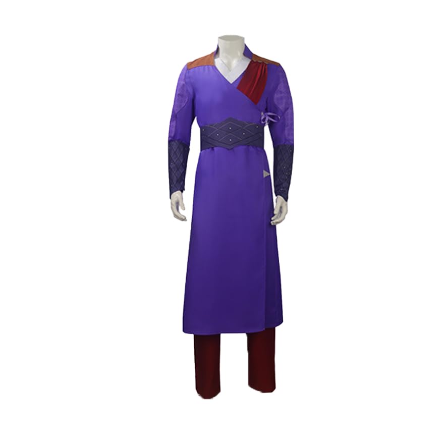 MZXDYGale Cosplay Costume, BG3 Gale Purple Robe Outfit for Halloween