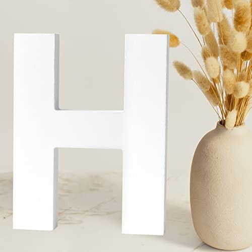 Wooden Letters 6 Inch, Unfinished Wood Letters For Wall Decor, Free Standing Letters Decorative Alphabet Marquee Letters For Home Bedroom Wedding Birthday Party Diy Craf（Letter H） #TOP15