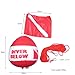 Buoy Dive Flag Float Signal Diver Below Floater, Dive Flag Float Inflatable Signal Floater for Scuba Diving, Signaling
