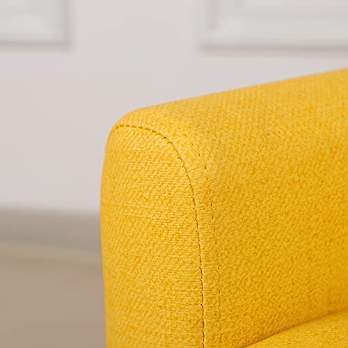 Getifun Kids Sofa Chair, Toddler Armchair Couch, Pvc Upholstered Children Sofa With Wooden Legs, Perfect For Baby Gift(30-Inch) (Yellow) #TOP6