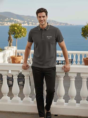 Image of VastraVibes Men's Polo T Shirt | Smart Casual Stylish Top | Slim Fit Trendy Wear | Travel Office Party | Premium Men's Fashion
