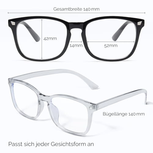 livho High Tech-Blaufilterbrille – Fortschrittliche Computerbrille mit 99% Blaulichtblockierung – Schutz vor Augenermüdung und UV-Blendung