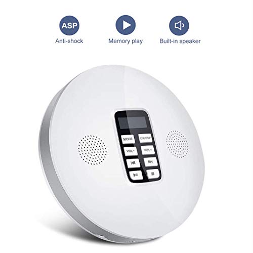Portable CD Player, Personal Compact Disc Player with Anti-Shock Function and Stereo Speaker