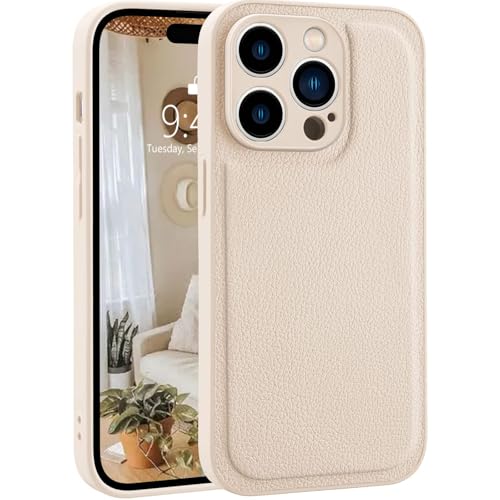 Étui en cuir iPhone 16 beige : le design classique chic qui sublime votre smartphone