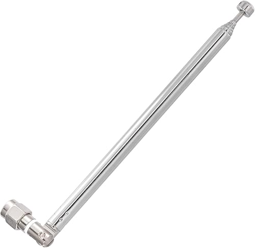 Miniatura 6 de Bingfu Antena telescópica macho SMA de 6 secciones compatible con RTL-SDR Blog V3 Dongles HackRF One SDR Nooelec RTL-SDR v5 Reemplazo de la antena