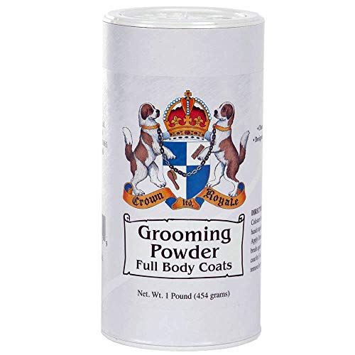 Crown Royale Full Body Pet Grooming Powder, Clean and Intensify Coat Color, Add Texture, 1 lb, White