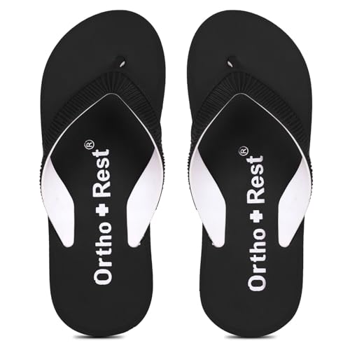 Image of Ortho + Rest Doctor Slippers for Women Orthopedic Non Slip Lightweight Comfortable Flat Casual Stylish Dr Chappals and House Flip flops For Ladies and Girl's