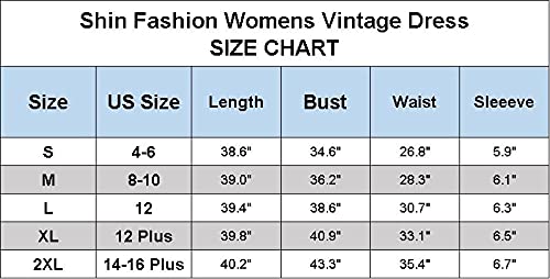 Shin Fashion Women's 1950S Retro Style Rockabilly Dress Plaid Cap Sleeve Vintage Swing Dress Wine Red #TOP6