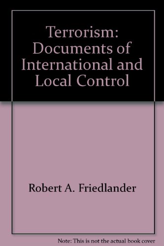 Terrorism: Documents of International and Local... 0379007215 Book Cover