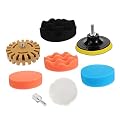 Veemoon 8pcs Remove Rubber Wheel Pneumatic Tools Car Pinstripe Sticker Cleaner Car Decal Remover Tool Car Decal Rubber Eraser Wheel Car Eraser Wheel Removal Tool Sponge 100mm Tire