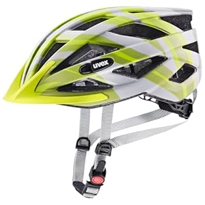 uvex air Wing cc - Leichter Fahrradhelm für Damen und Herren - individuelle Größenanpassung - Grey-Lime matt - 56-60 cm