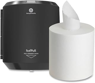 SofPull Centerpull Paper Towel Dispenser, Black (58204B)