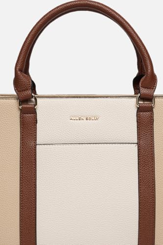 Image of Allen Solly Women's Large Tote Shoulder Bag | PU Leather | Soft Touch | Detachable Sling | College & Daily Carry