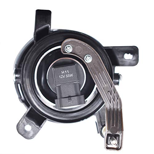 Munirater 2-Pack Clear Lens Fog Light Left And Right Side Replacement For 2009-2012 Audi A4 S4 B8 Sedan With H11 12V 55W Bulbs #TOP3