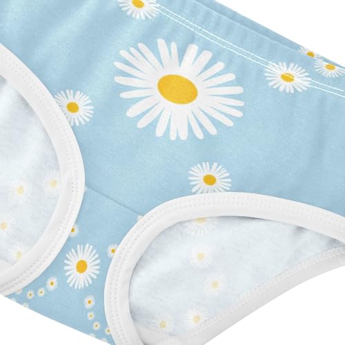 White Daisy Yellow Toddler Girls's Underwear 2T 202c14434