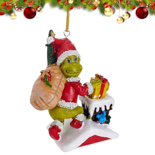 Warmiehomy Weihnachtsbaumschmuck, Grinch Weihnachtsdekoration,...