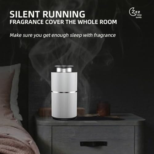 Diffuseur d'aromathérapie en métal argenté compact et silencieux 30 dB - 4